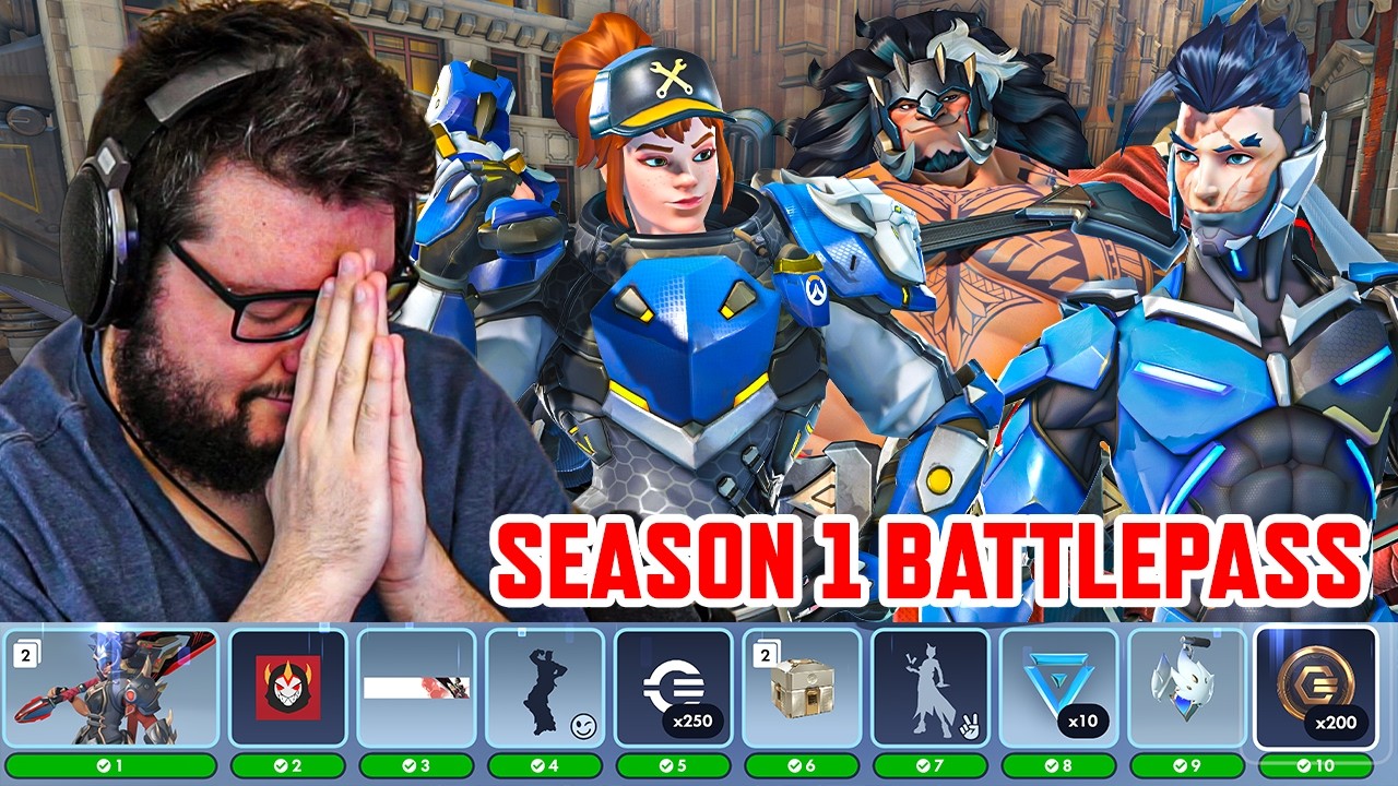 Everything In The Overwatch Season 1 Battlepass And MORE!!!