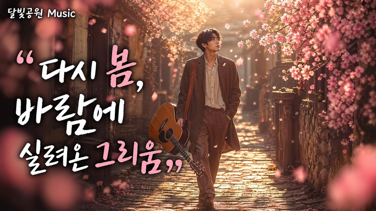 🎵 봄 포크 발라드 『봄바람이 다시 걷는다』 🌙 달빛공원 Music