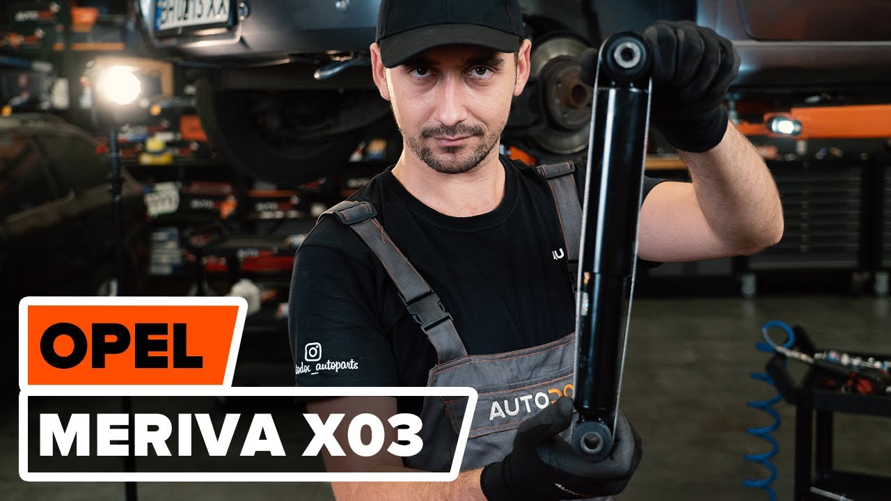 Jak wymienić amortyzatory tył w OPEL MERIVA A [PORADNIK AUTODOC]