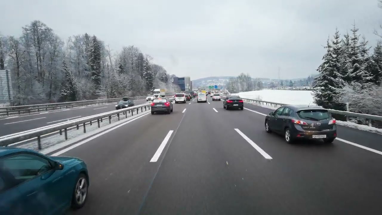 DAF CF POV 4K 🚛 - Elikon nach Wil, Wattwil, Bäretswil, Fällanden,  Airport ZH 🇨🇭 2025-01-24 #6