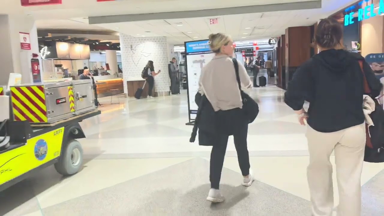 Philadelphia American Gate C27 to Ride Share Terminal Walk Through