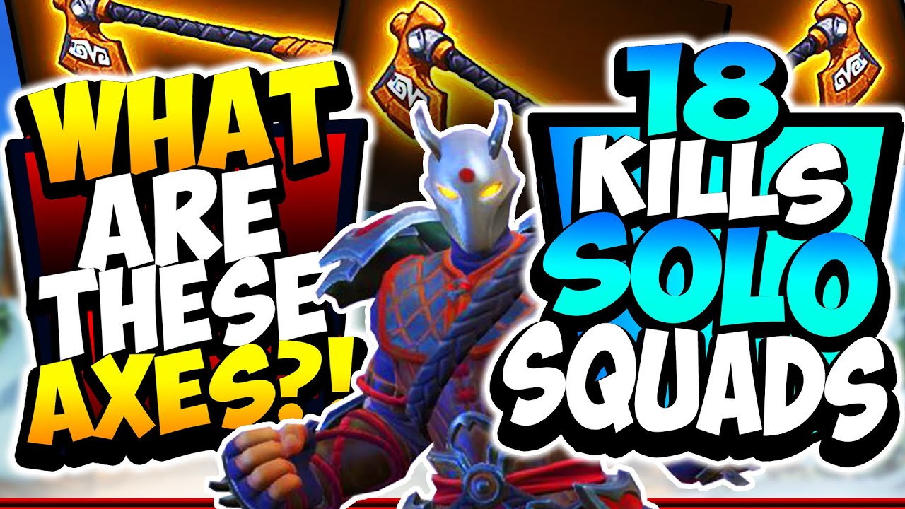 Solo Squads - 18 Kills - Insane AXE THROWS | Realm Royale