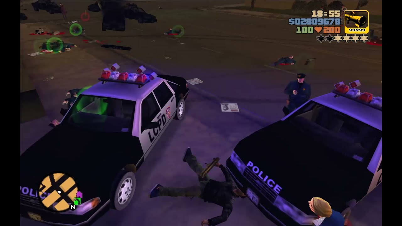 gta 3 4 stars wanted level gameplay