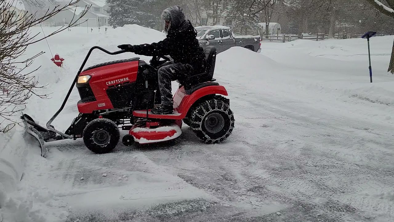 Craftsman T-210 snow plow attachment
