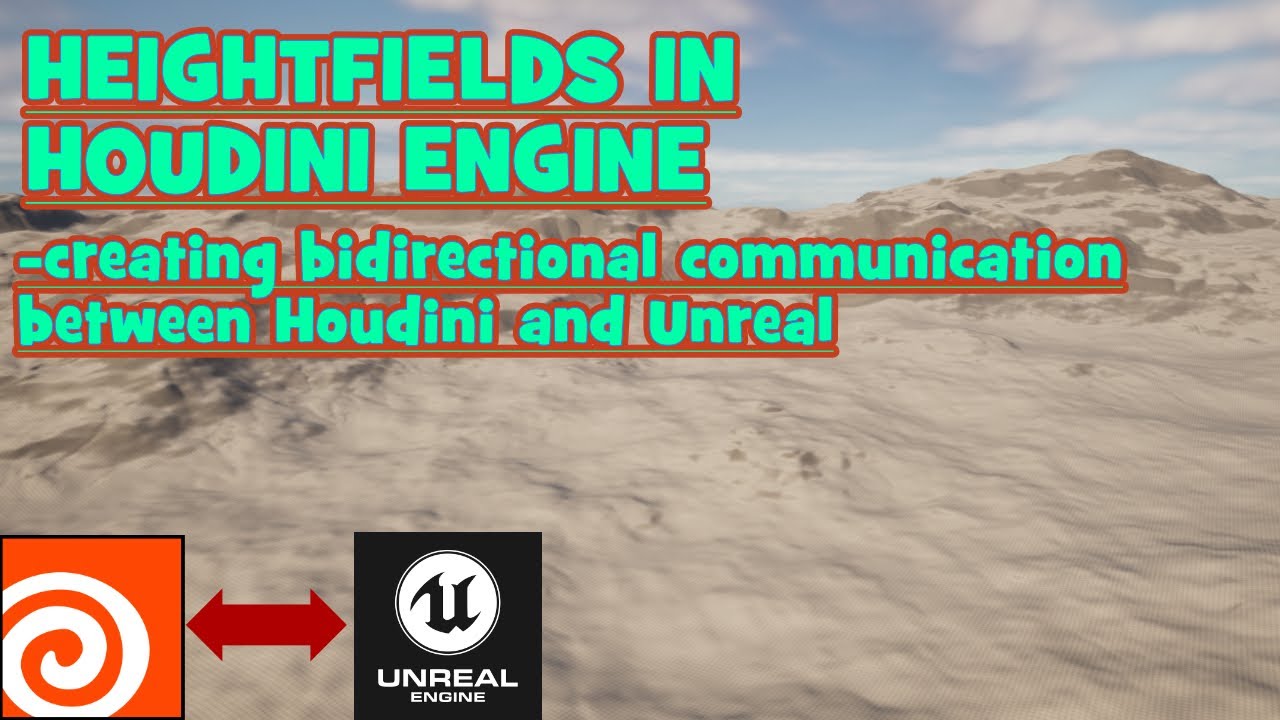 Working with landscapes in Unreal engine using Houdini 20.0 tutorial