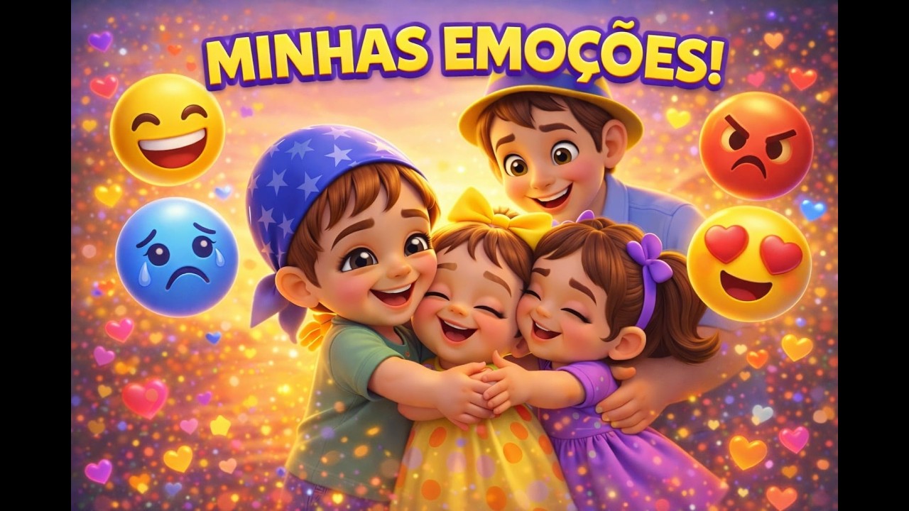 Aprendendo Sobre Emoções 😍😢😡 | Música Infantil Educativa | Turma do Tio Caco