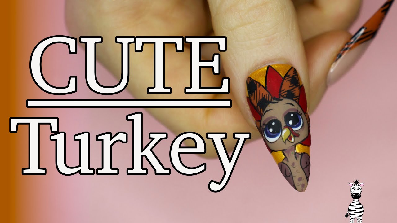 The CUTEST Buffalo Plaid Turkey Gel Nail Art Tutorial | Madam Glam Sanctuary