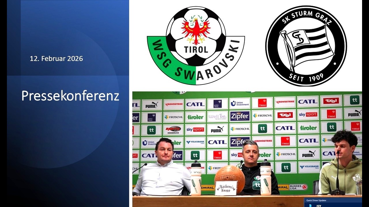 WSG Tirol gegen SK Sturm Graz - Pressekonferenz - 12. 02. 2026