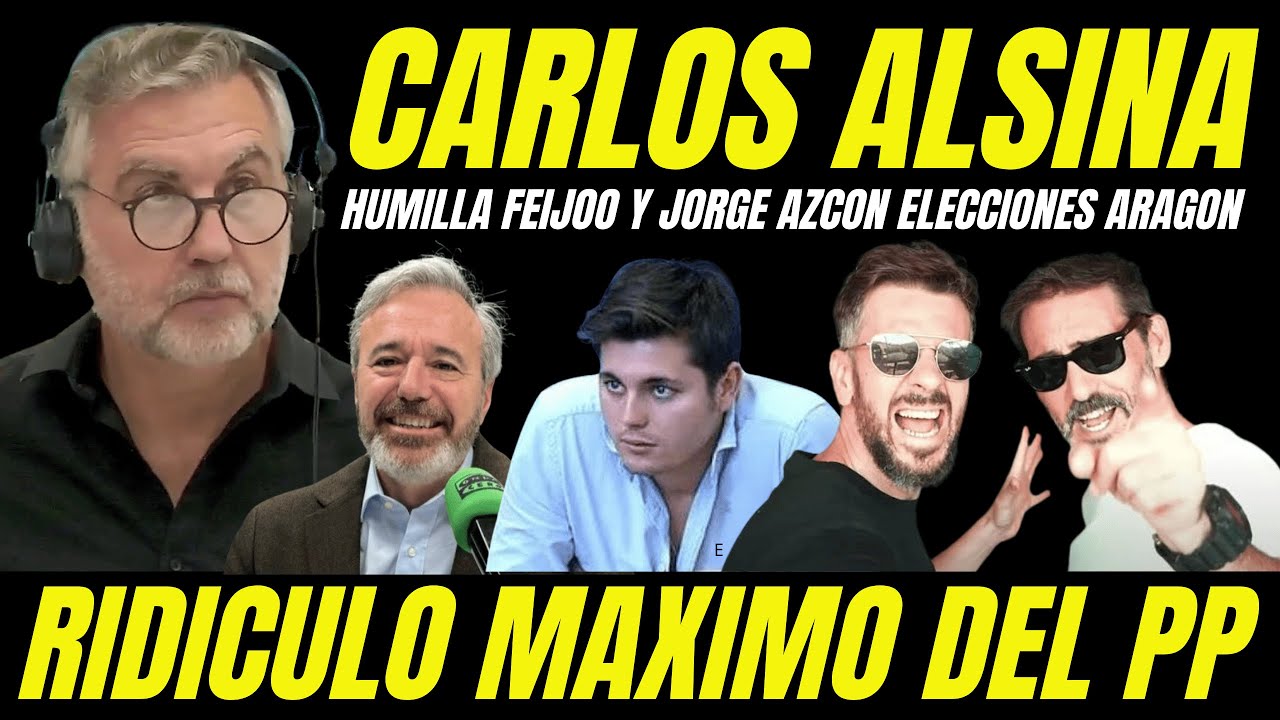 CARLOS ALSINA HUMILLA A FEIJÓO Y JORGE AZCÓN 