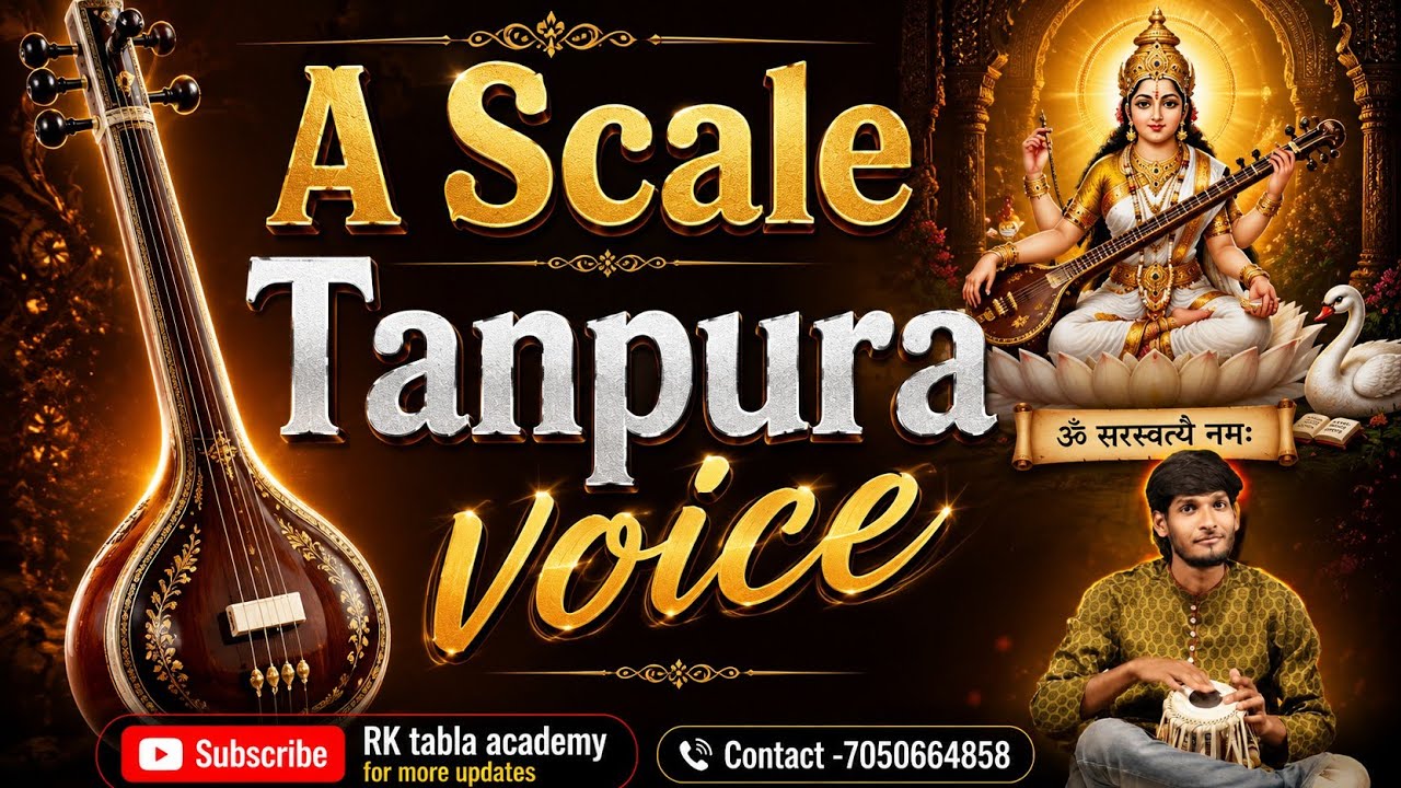 इस तरह के तानपुरा से सभी को रियाज करना चाहिए A# scal for vocal raag  practice meditation tabla riyas