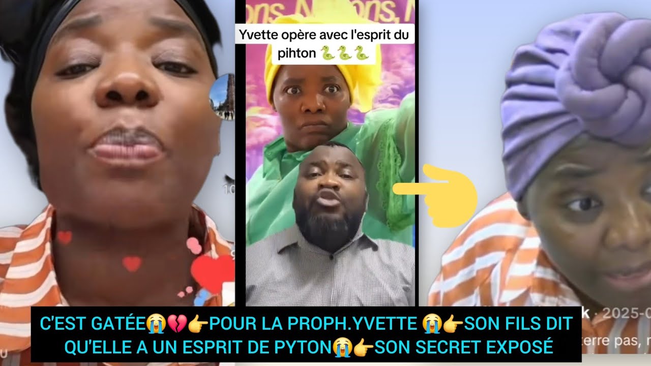 C'EST GATÉE😭💔👉POUR LA PROPH.YVETTE 😭👉SON FILS DIT QU'ELLE A UN ESPRIT DE PYTON😭👉SON SECRET EXPOSÉ