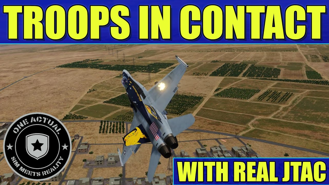 DCS Close Air Support with real JTAC - Troops in Contact - Livestream Clips
