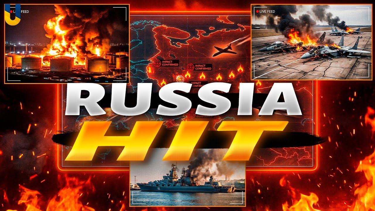 UKRAINIAN DRONES hit RUSSIA and CRIMEA. EXPLOSIONS reported and the RANGE OF TARGETS surprised many