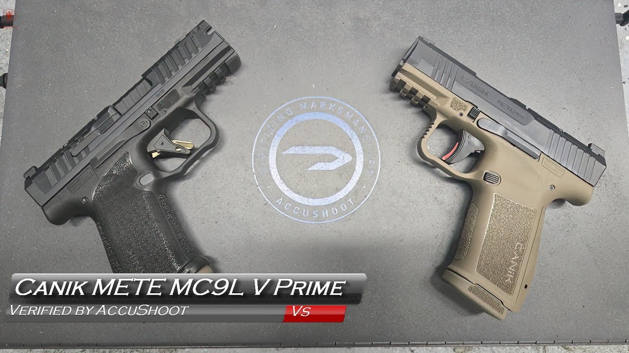 Проверено AccuShoot Canik METE MC9 Prime против METE MC9L