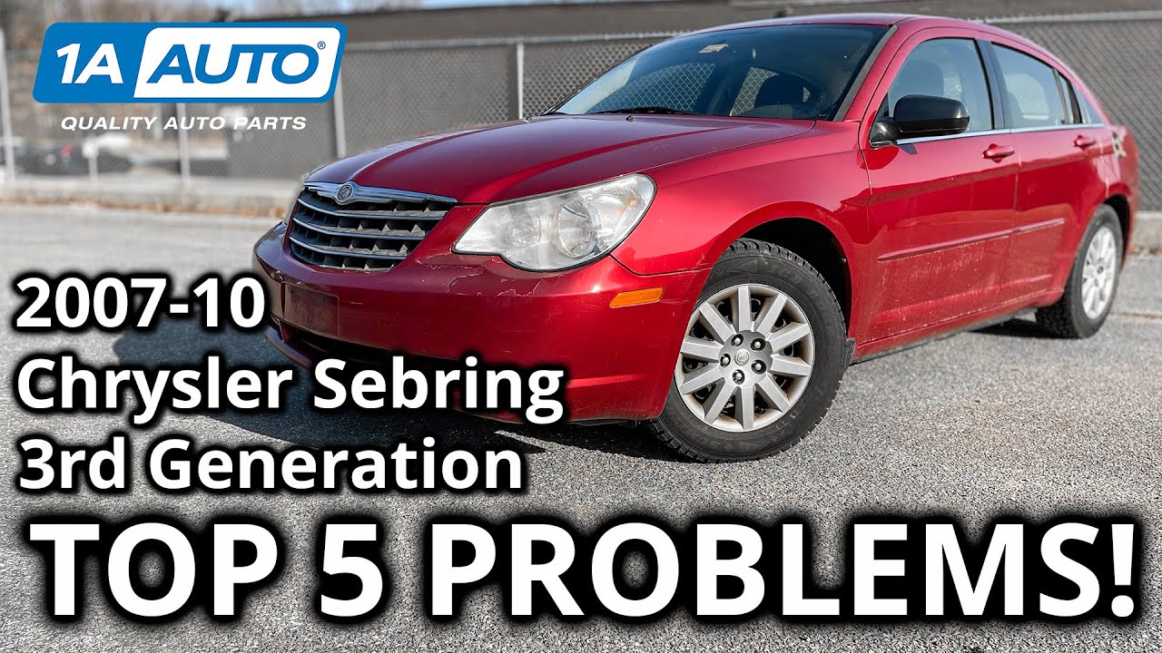5 основных проблем Chrysler Sebring Sedan 3-го поколения (2007–10)