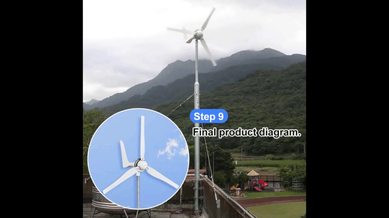 🤔How to install Automaxx WINDMILL 1200W Wind Turbine🤔