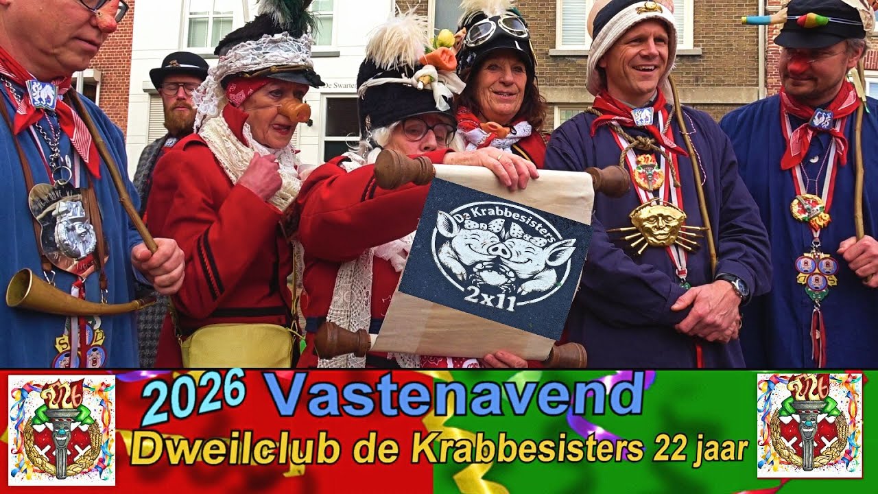 Dweilclub de Krabbesisters 22 Jaar 2026  #pascalboz #Vastenavend  #Krabbesisters