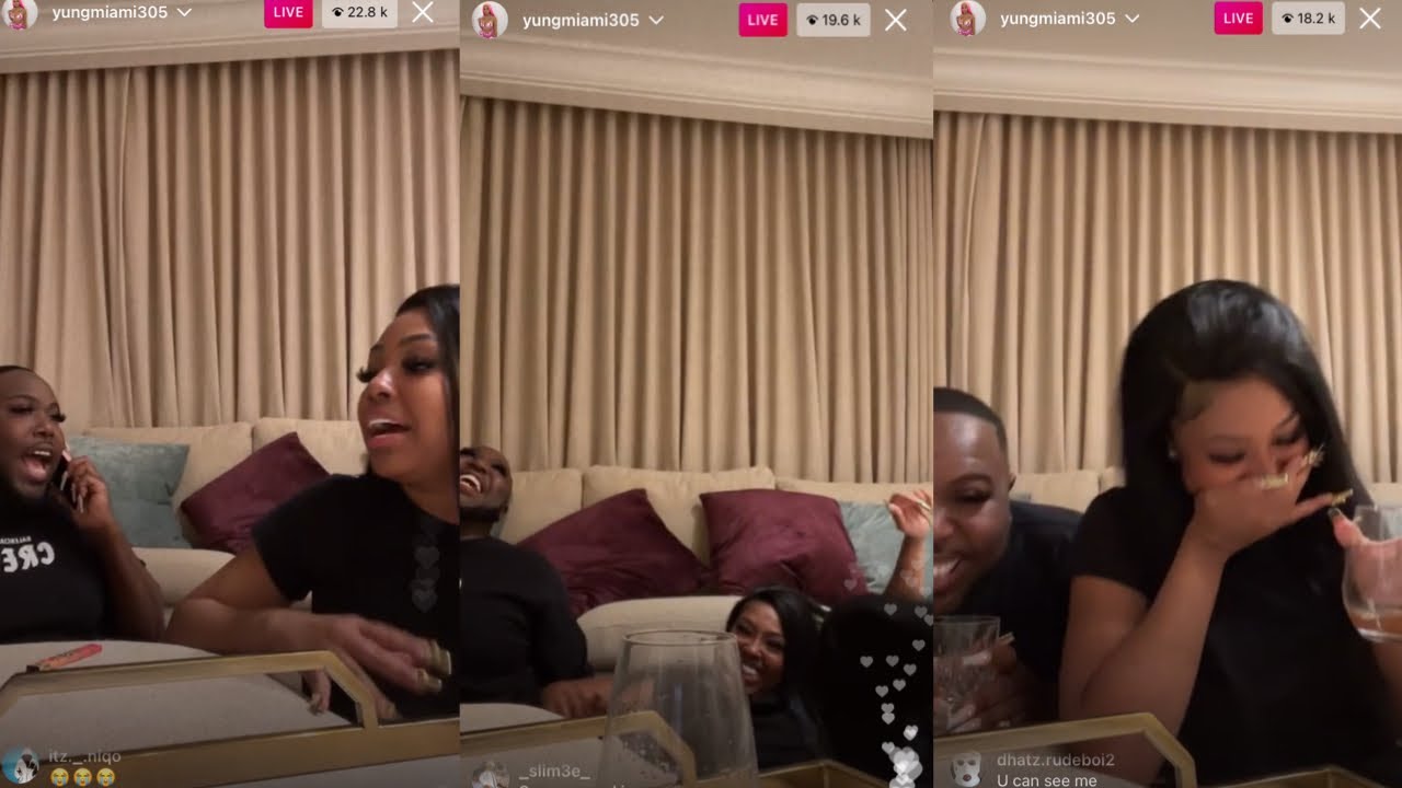 YUNG MIAMI & SAUCY SANTANA FUNNY IG LIVE🤣🤣🤣 *must watch*