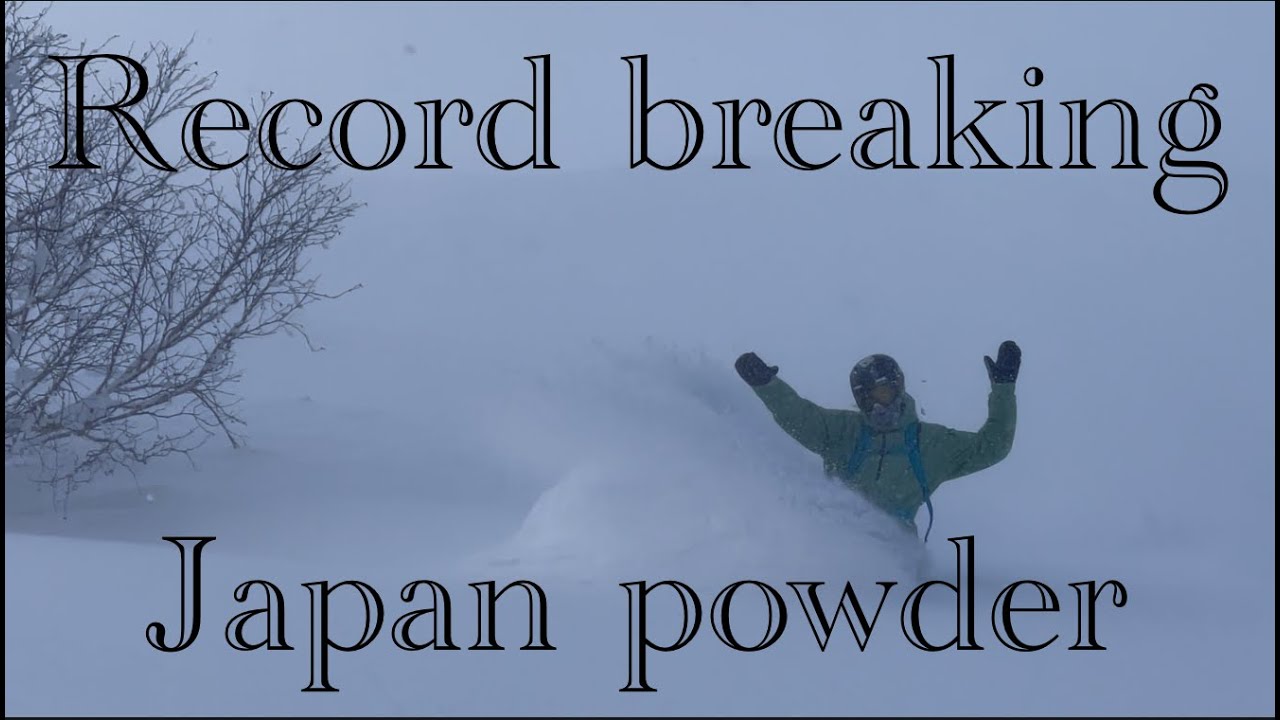 Record breaking Japan snowfall in Niseko Deepest Powder EVER!!!  4K Snowboard Film