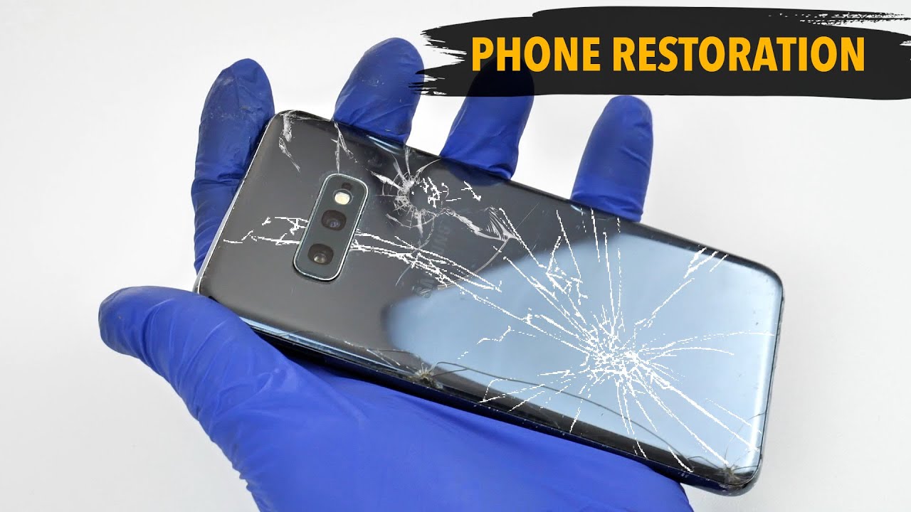 How to Replace Back Cover in Samsung S10e? Broken Glass Restoration