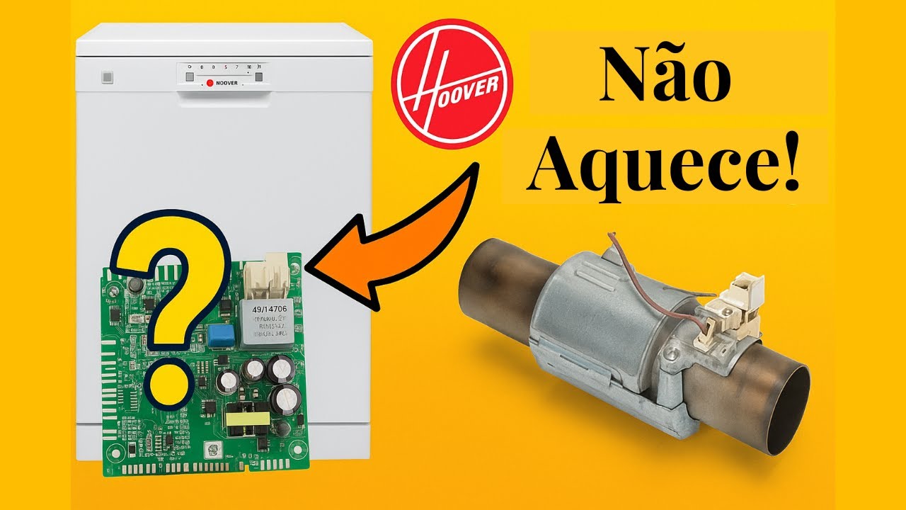 Máquina de lavar louça Hoover/Candy não aquece - Hoover/Candy dishwasher not heating water
