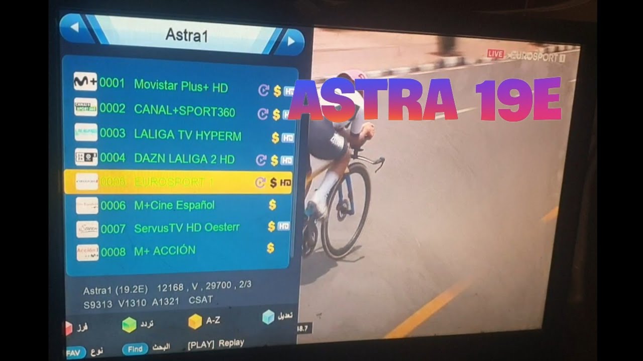 القنوات التي يفتحها سيرفر فوريفر على قمر أسترا Astra 19e 