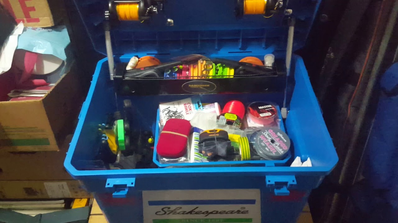 My Customized New Shakespeare Fishing Seat/Tackle Box.