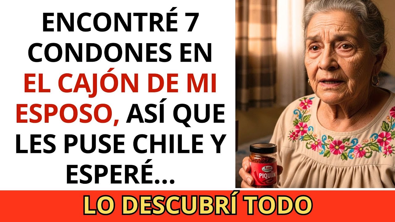 Encontré 7 condones en el cajón de mi esposo, así que les puse chile y esperé…
