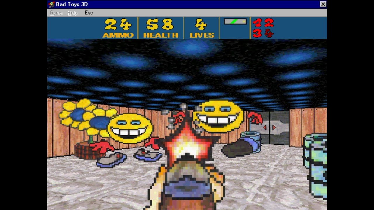 Bad Toys 3D 😬 (1998) Tibo Software - Windows 95 PCem - Playing crappy games 1