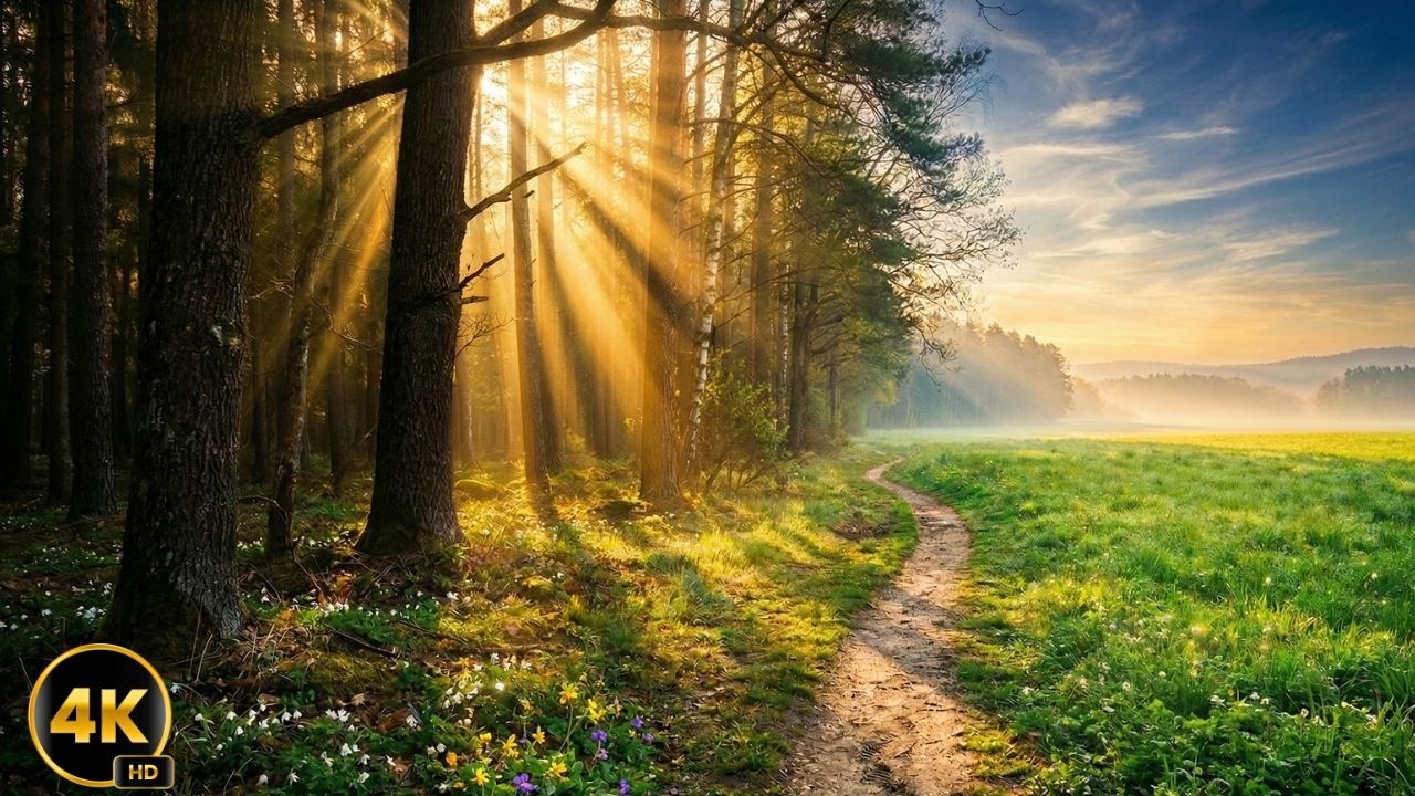 4K Forest Walk After Rain 🌿 Wet Misty Road & Soft Fog Ambience | Cinematic ASMR Nature