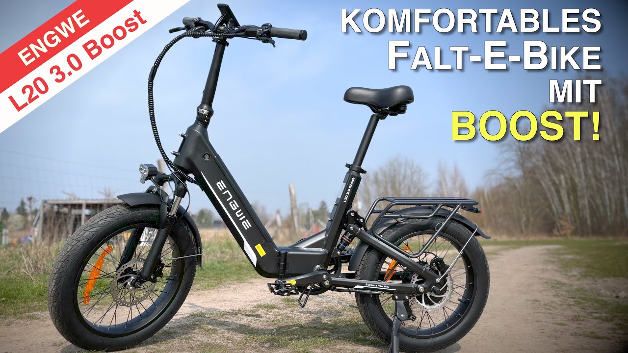 ENGWE L20 3.0 Boost - Komfortables Falt-E-Bike mit 75Nm und Drehmomentsensor