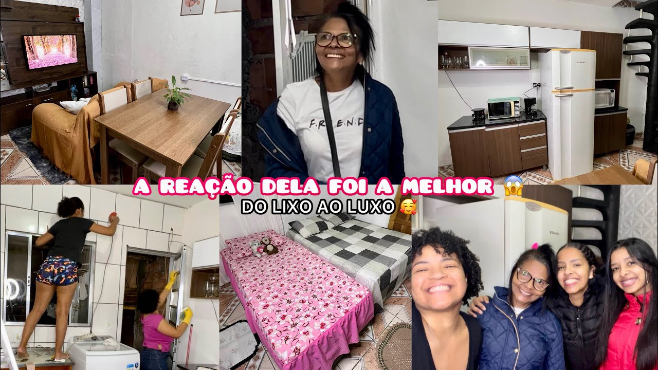 RESULTADO FINAL DA FAXINA NA CASA DA MINHA MÃE! 🥰| Compramos uma mesa e um fogão novo!