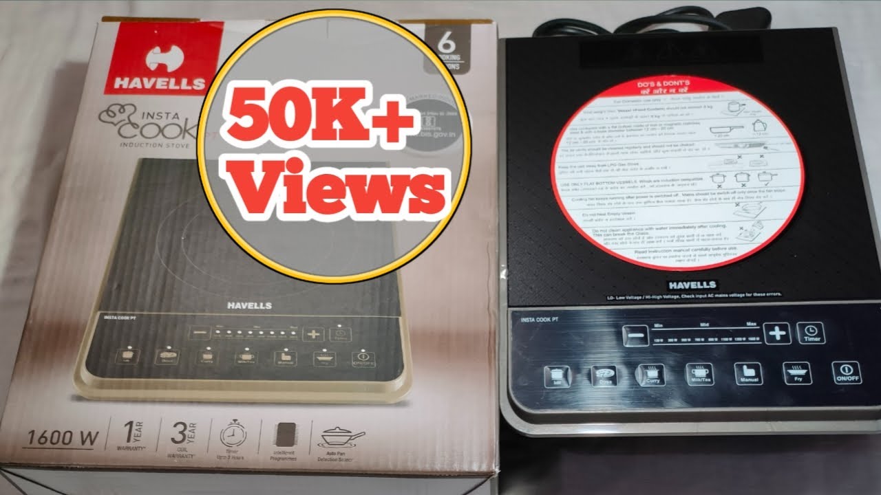 Havells Insta Cook PT 1600 Watt Induction Cooker Unboxing, Review & How To Use in Hindi