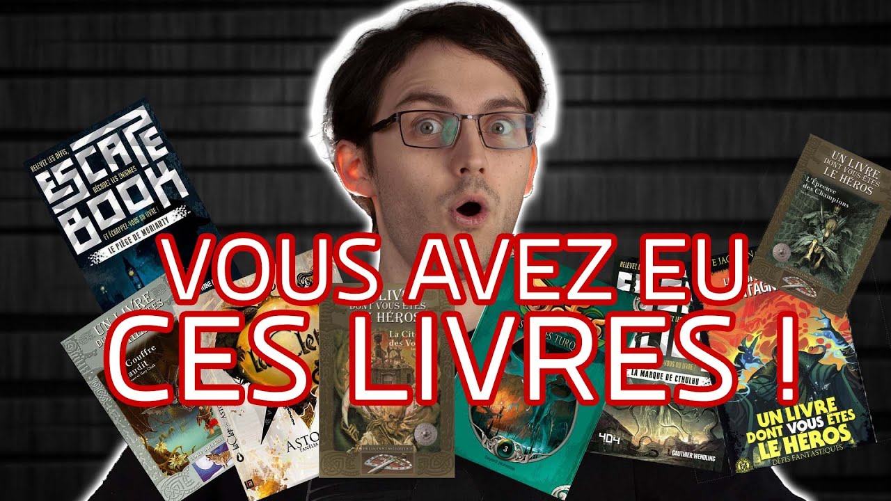 J'ai retrouvé mes LIVRES DONT VOUS ÊTES LE HÉROS ! et je vous en parle...