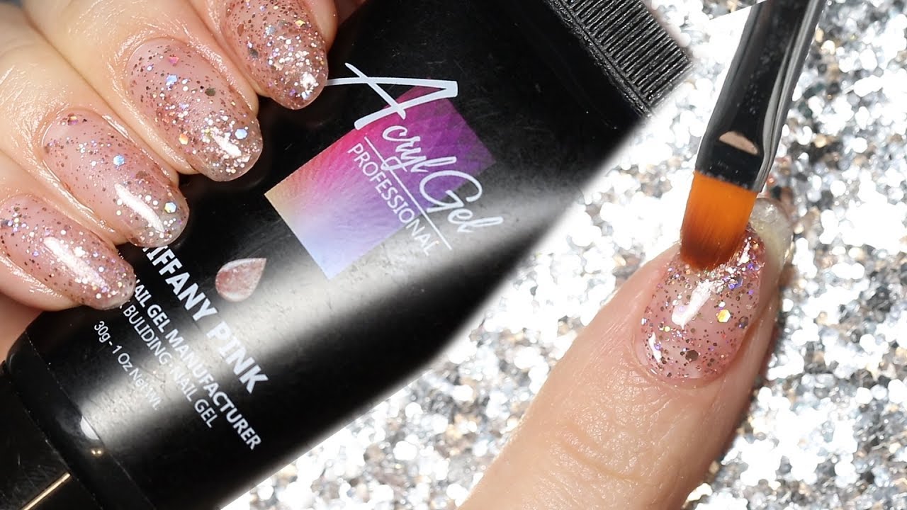 ✨Glitter Modelones POLYGEL Overlay on Natural Nails