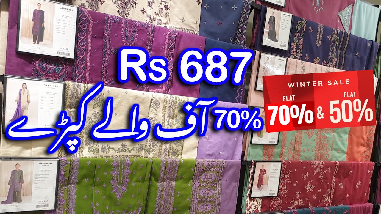 Sapphire Sale Flat 70% OFF Starting Rs 587 🔥🔥 // Sapphire Winter & Summer Sale On Entire Stock