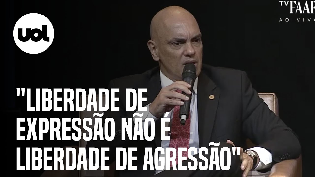 Moraes critica ataque à democracia: 'liberdade de expressão não é liberdade de agressão'