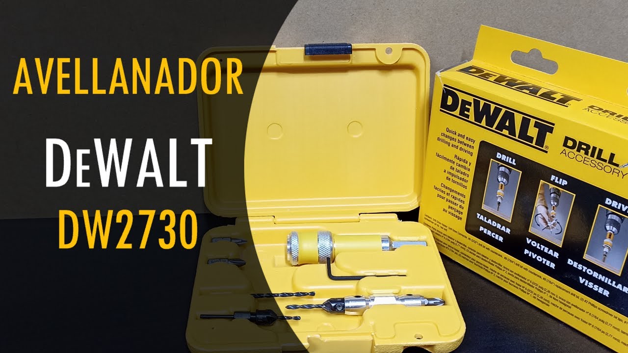 Avellanador Atornillador de cambio rápido DeWALT DW2730