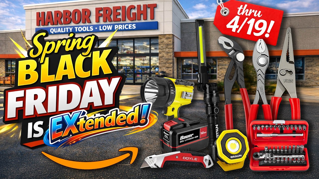 ПОСЛЕДНИЙ ШАНС! Акции Harbor Freight продлены до 19 апреля | Скидки до 40% и многое другое!