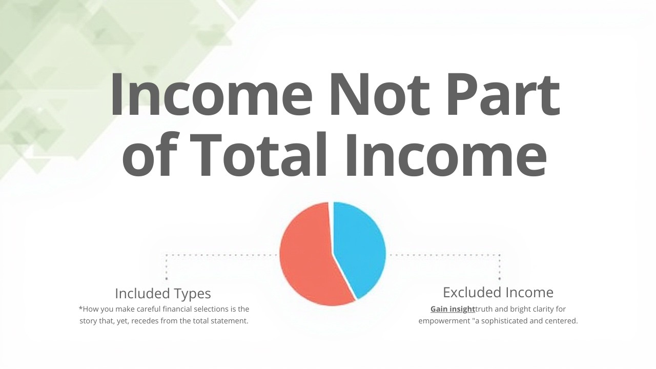 Income not part of Total Income