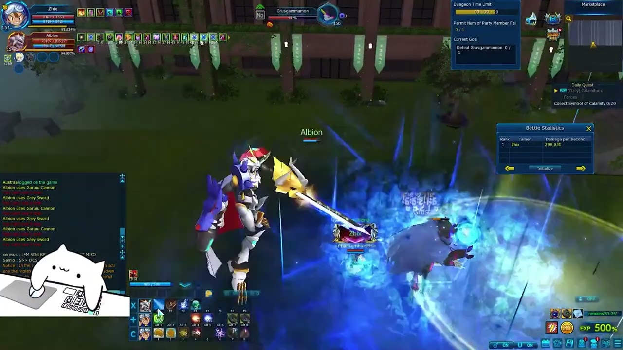 First Time Clearing Gulus DG | Full Clip | Digimon Masters Online