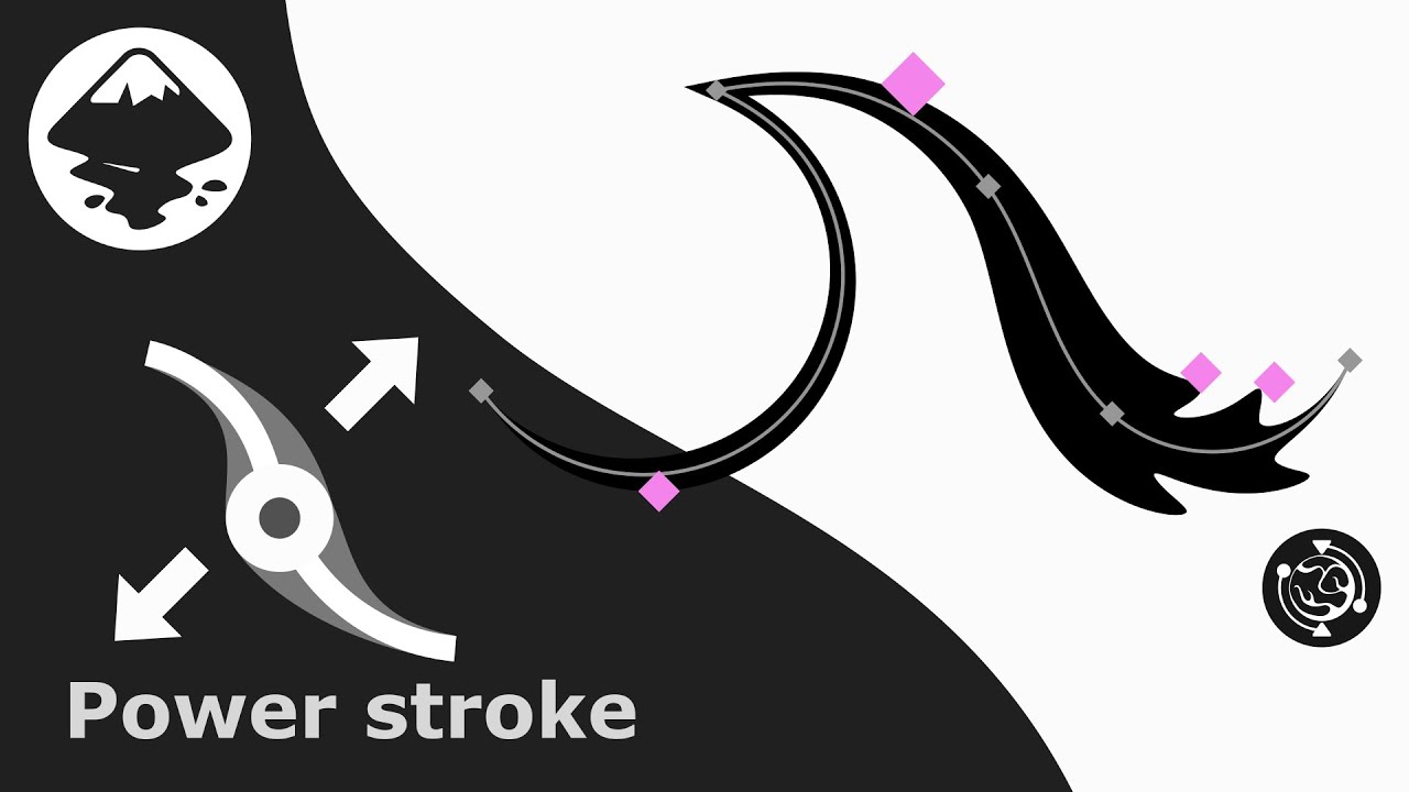 Power Stroke: Inkscape LPE (Live path effect)  Tutorial