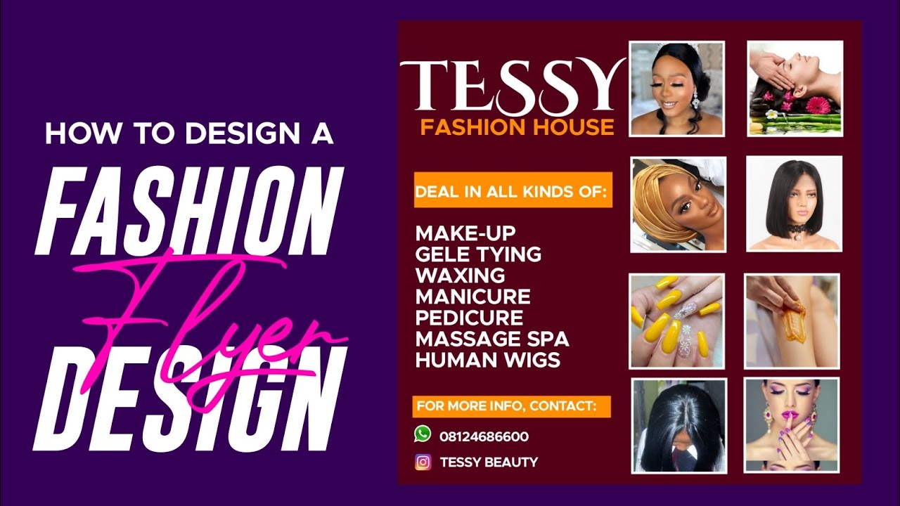 How to Design a Fashion Flyer Design Using Pixellab | #creativity #pixellab #fashion #flyerdesign