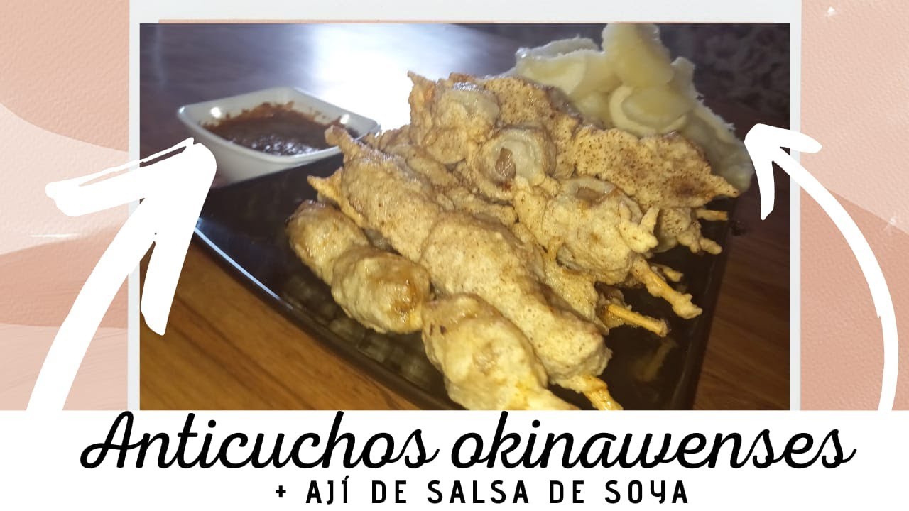Anticucho Okinawense-Boliviano + Ají de salsa de soya