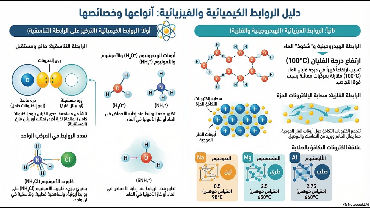 الروابط الفيزيائية | صف 2ث   ف2