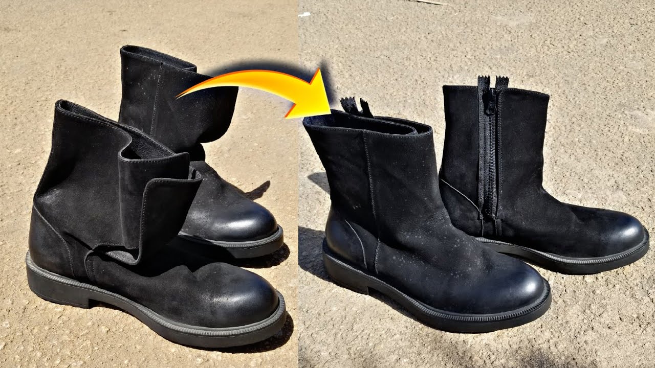 Convert Your Ankle Boots to Zipper Boots: Easy DIY Project
