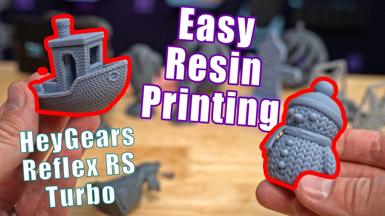 Is Resin Printing Getting Easy? - HeyGears Reflex RS Turbo Review