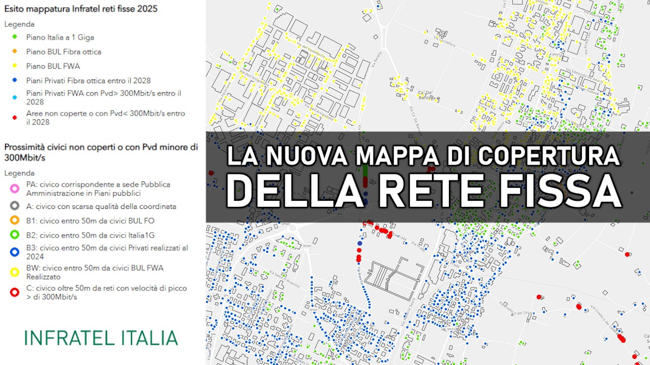 Copertura FTTH entro il 2028? La mappa INFRATEL per la rete fissa (FTTH-FWA)