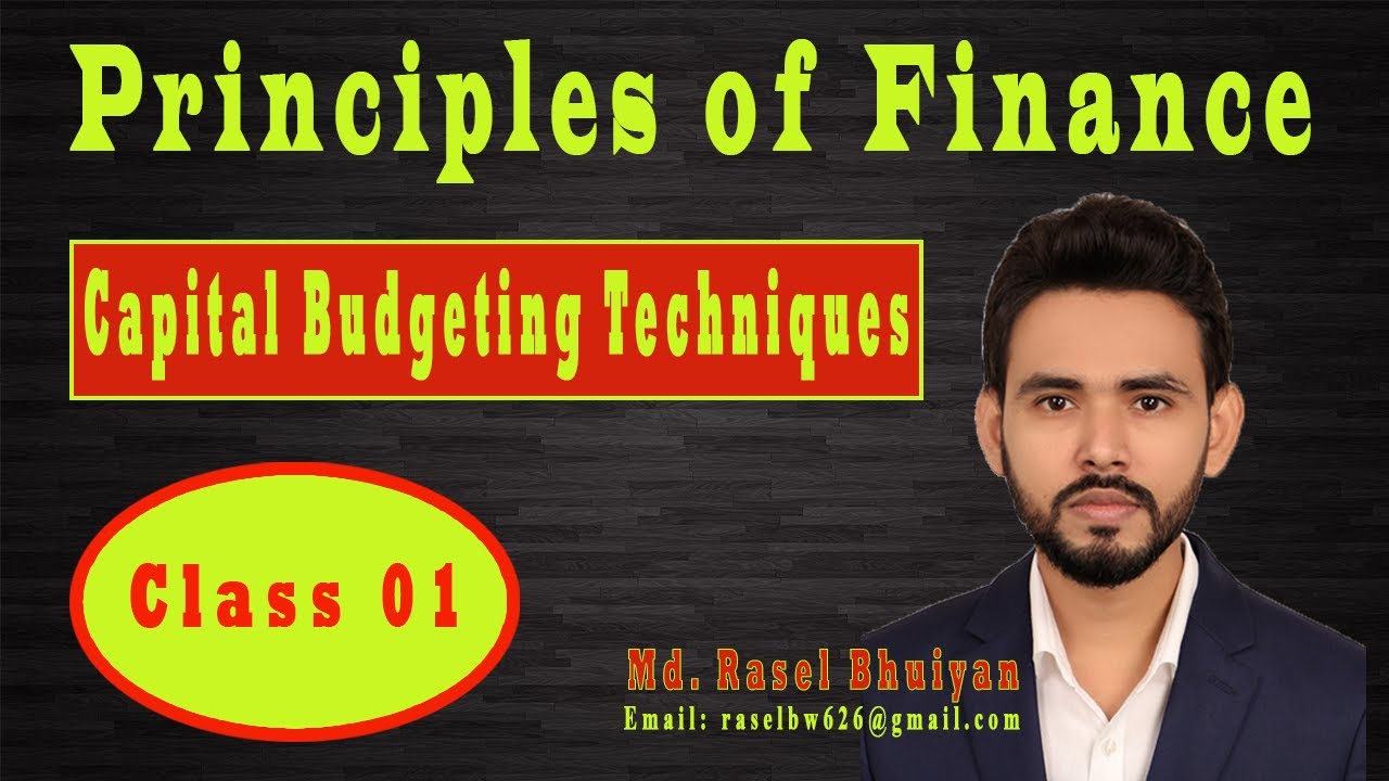 Capital Budgeting Techniques Bangla tutorial class 01