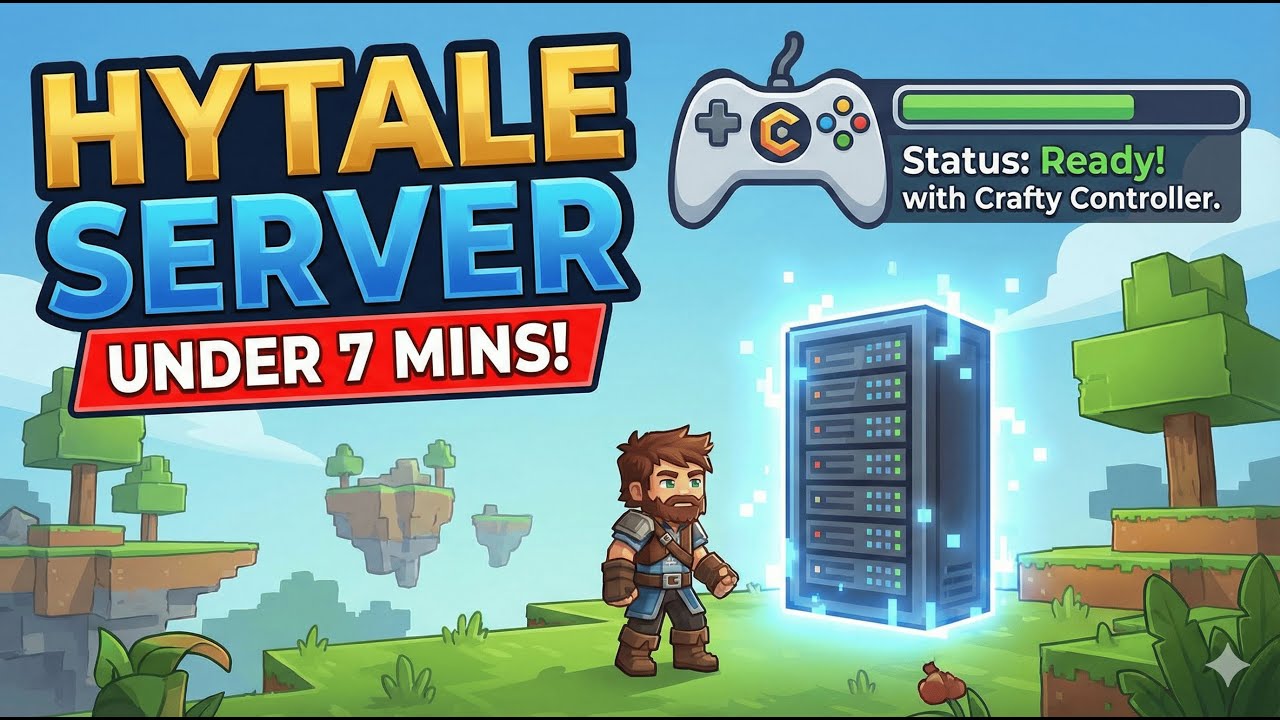 How To Self Host / Set Up A Hytale Server In Under 7 Minutes with Crafty Controller